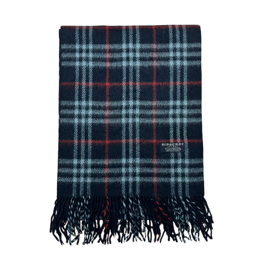 Burberry Scarf (Navy) (Vintage)