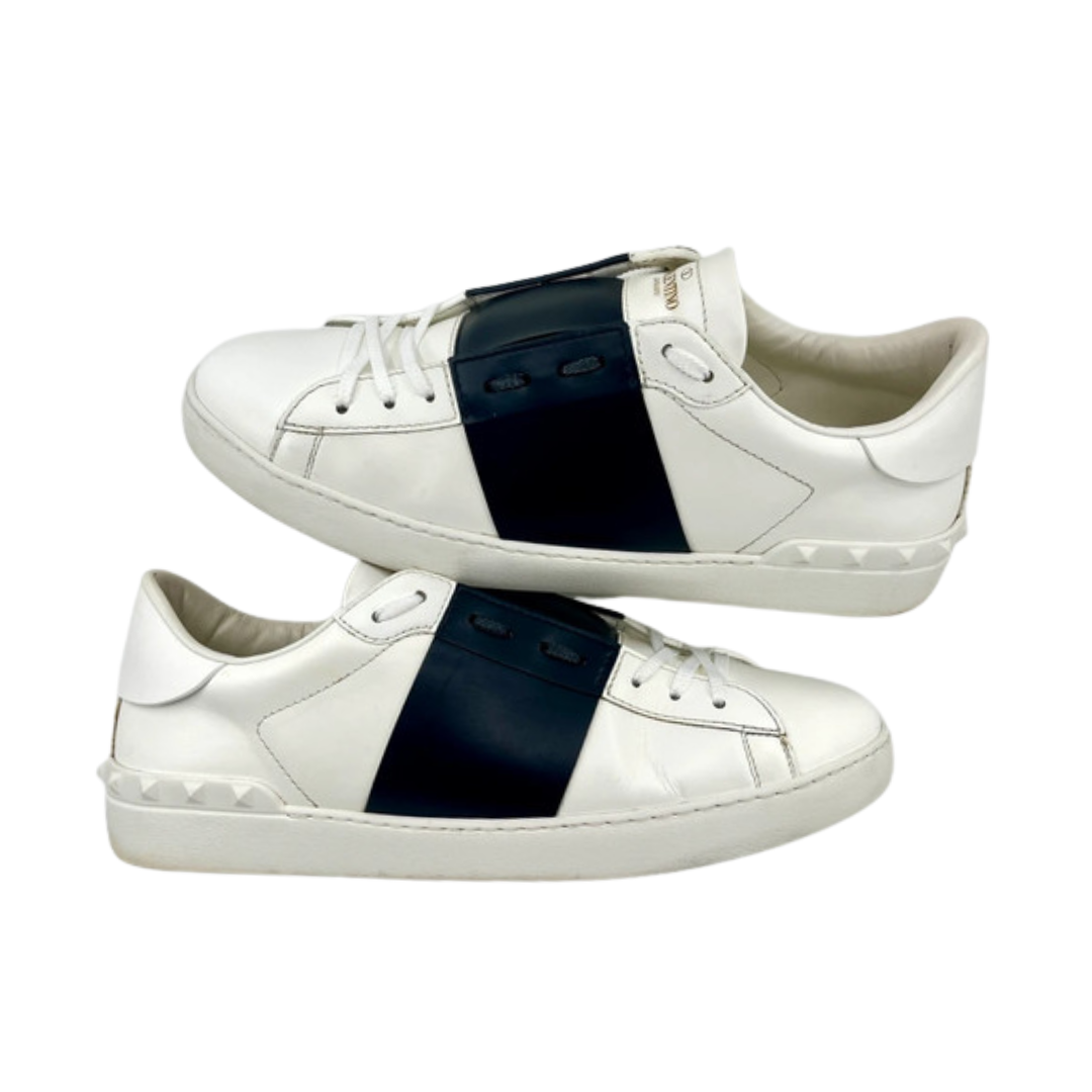 Valentino Garavani Open Sneakers (White Navy)