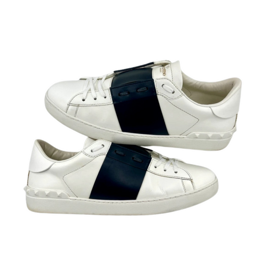 Valentino Garavani Open Sneakers (White Navy)