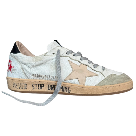 Golden Goose Ballstar Sneakers (White Black)