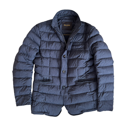 Moorer Quilted Down Jacket (Dark Grey)
