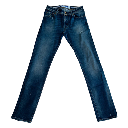 Jacob Cohën Bard Distressed Slim fit Jeans (Navy)