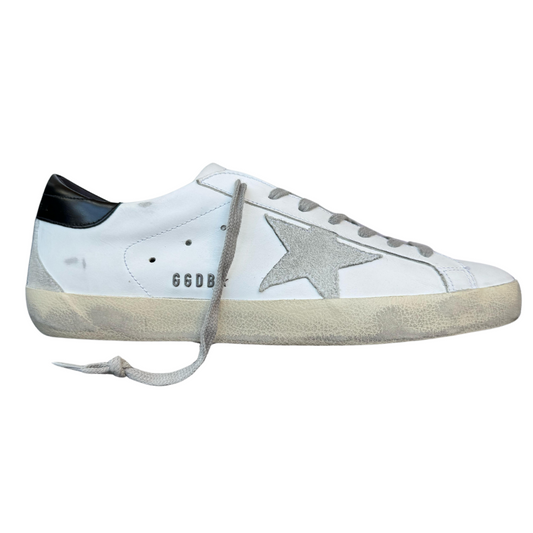 Golden Goose Superstar Sneakers (White Black) (New)