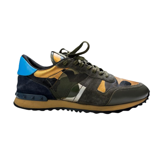 Valentino Garavani Rockrunner Sneakers (Camo Gold)
