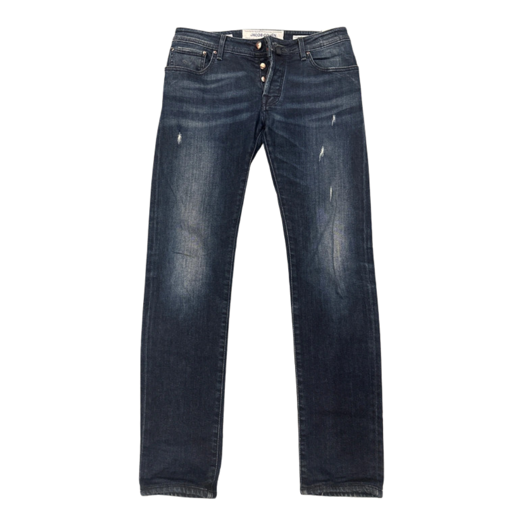 Jacob Cohën 622 Distressed Slim fit Jeans (Navy)