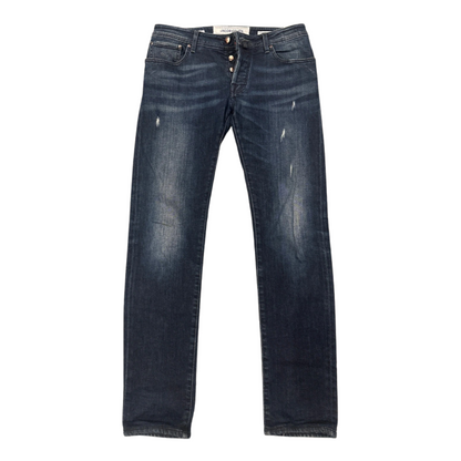 Jacob Cohën 622 Distressed Slim fit Jeans (Navy)