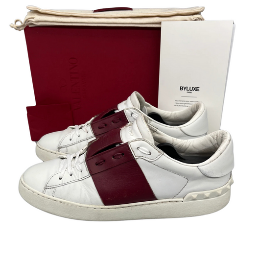 Valentino Garavani Open Sneakers (White Red)