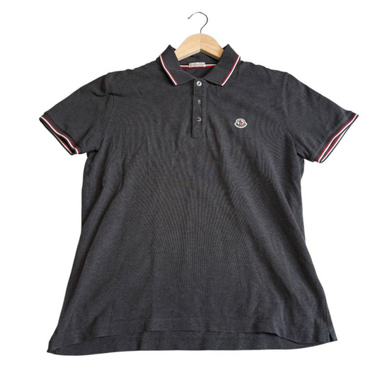 Moncler Maglia Polo Shirt (Grey)
