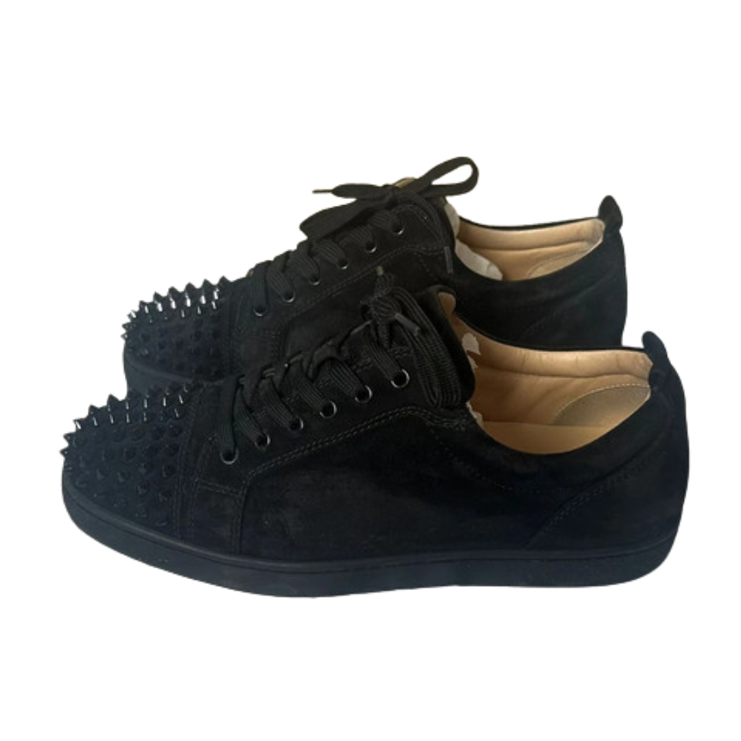 Christian Louboutin Louis Junior Spike Sneakers (Black)