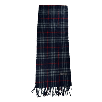 Burberry Scarf (Navy) (Vintage)