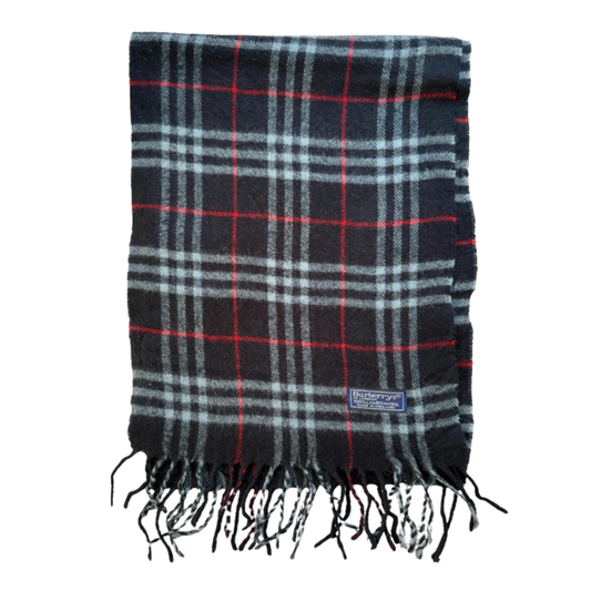 Burberry Scarf (Navy) (Vintage)