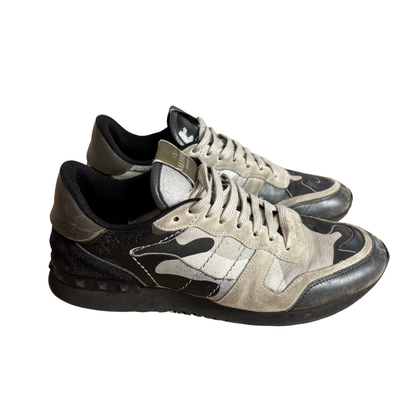 Valentino Garavani Rockrunner Sneakers (Dark Grey)