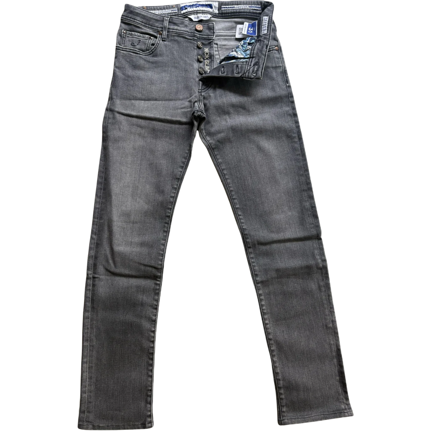 Jacob Cohën Nick Slim Fit Jeans (Gray)