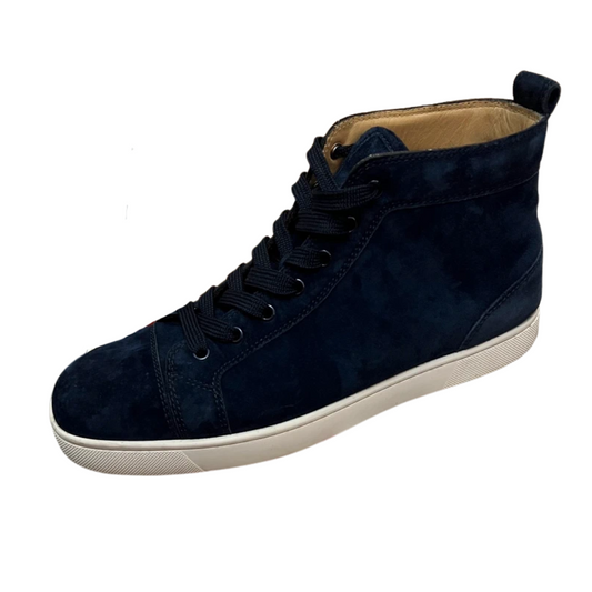Christian Louboutin Louis High Top Sneakers (Navy)