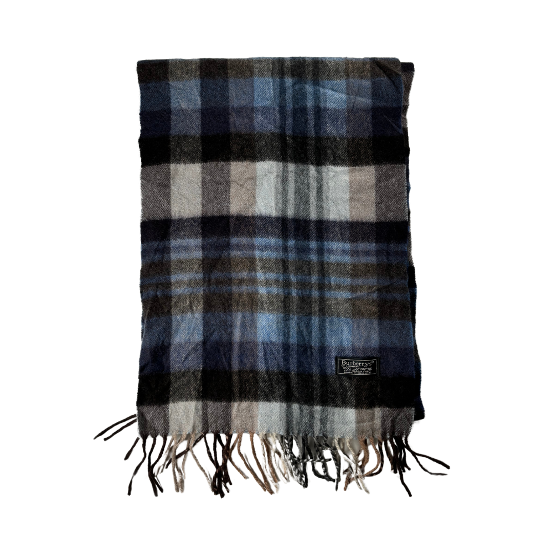 Burberry Scarf (Blue) (Vintage)