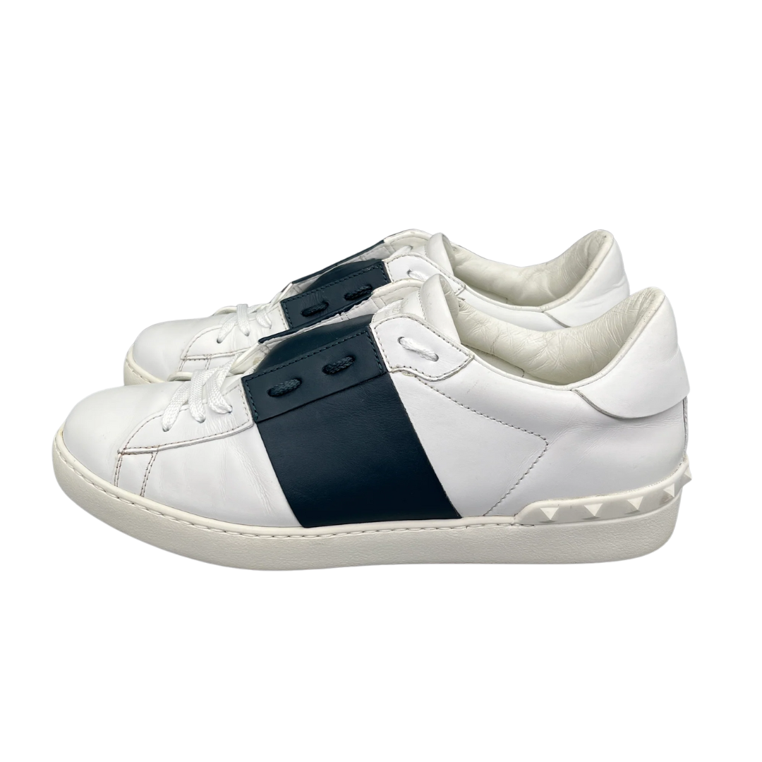 Valentino Garavani Open Sneakers (White Navy)