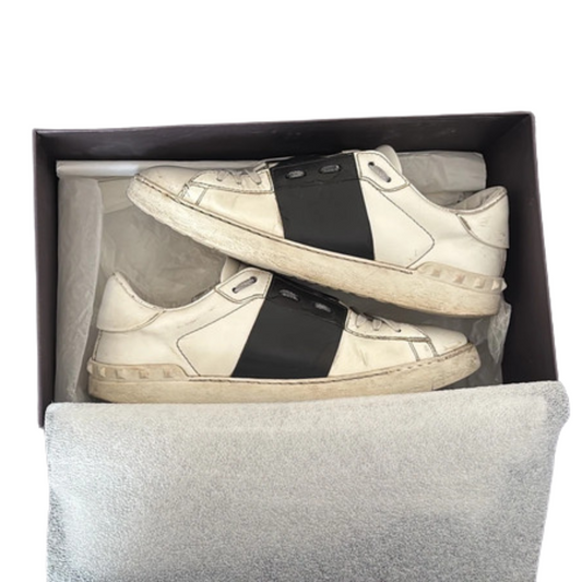 Valentino Garavani Open Sneakers (White Black)