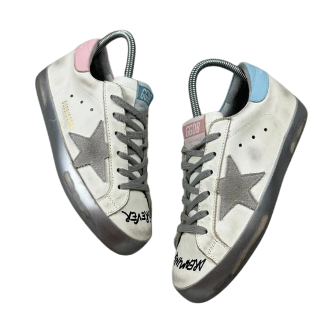 Golden Goose Superstar Sneakers (White Graffiti) (Women's)
