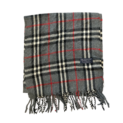 Burberry Scarf (Dark Grey) (Vintage)