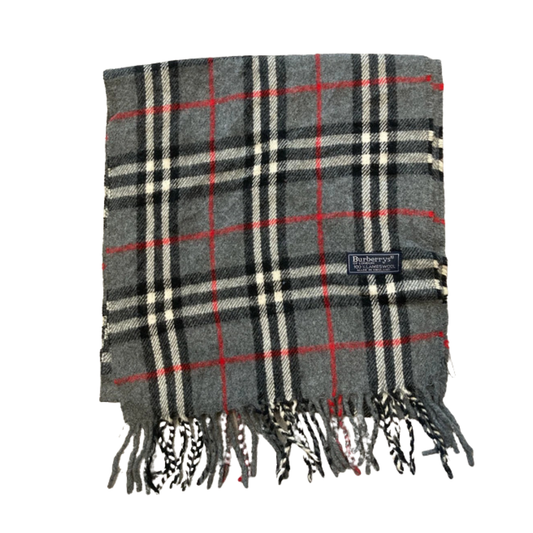 Burberry Scarf (Dark Grey) (Vintage)
