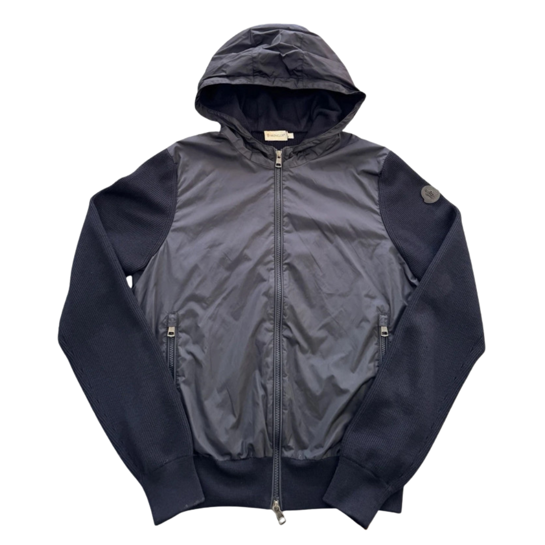 Moncler Maglione Tricot Cardigan Jacket (Black)