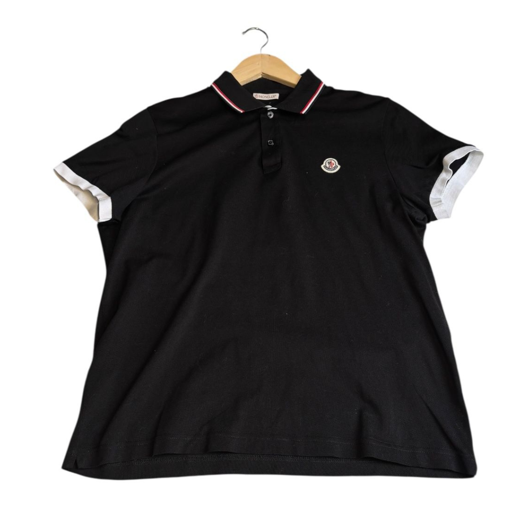 Moncler Maglia Polo Shirt (Black)