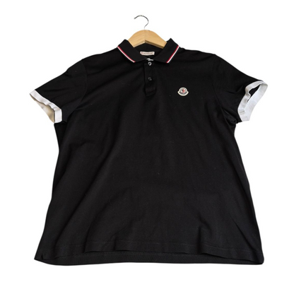Moncler Maglia Polo Shirt (Black)