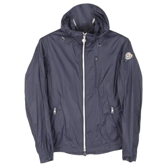 Moncler Oranger Hooded Windbreaker Jacket (Navy)