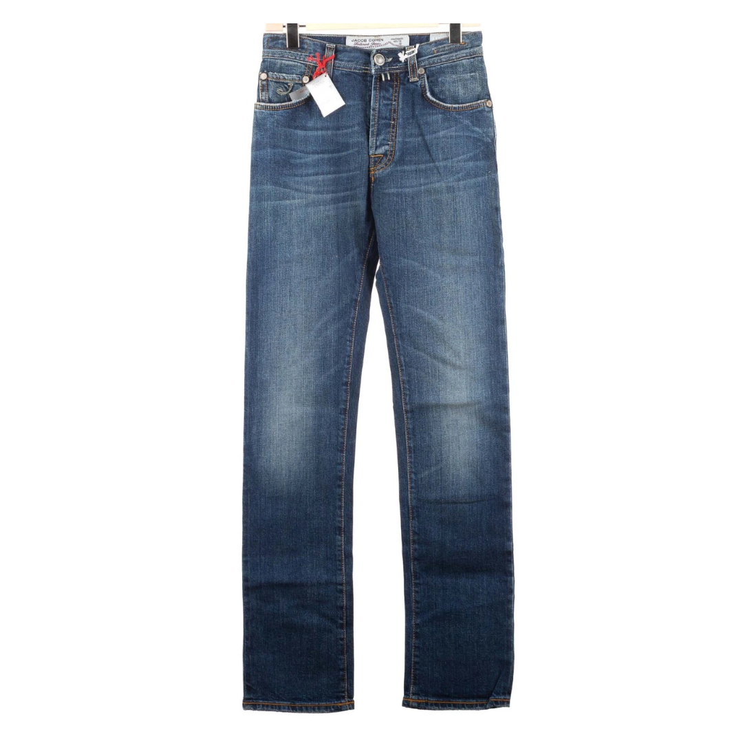 Jacob Cohën 610 Limited Edition Straight Fit Jeans (Navy) (New)