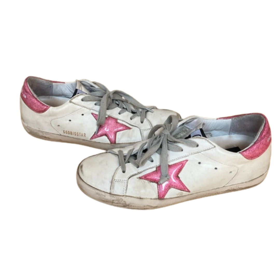 Golden Goose Superstar Sneakers (White Pink) (Women's)