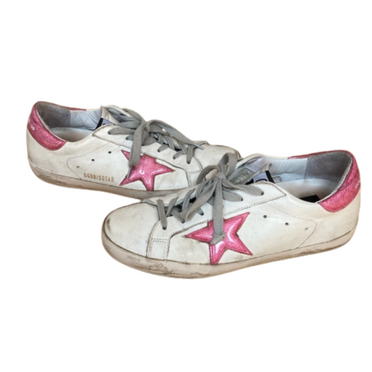 Golden Goose Superstar Sneakers (White Pink) (Women's)