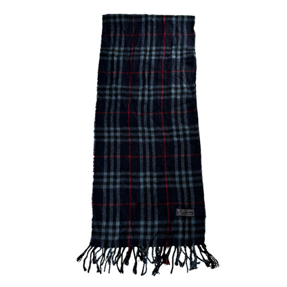 Burberry Scarf (Navy) (Vintage)