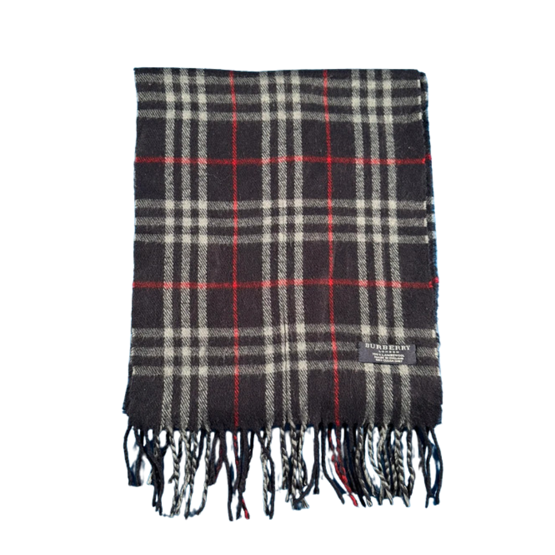 Burberry Scarf (Navy) (Vintage)