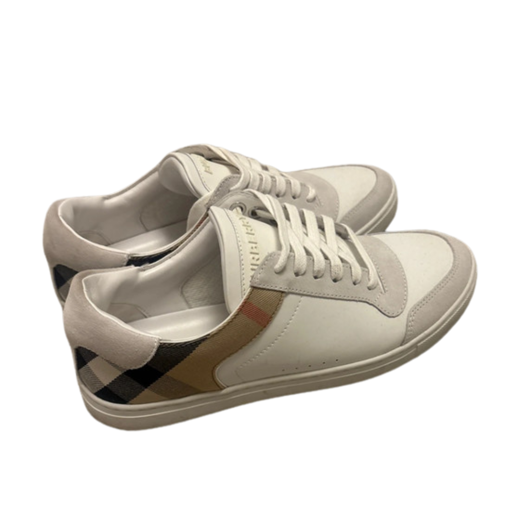 Burberry Checkered Low Sneakers (White)