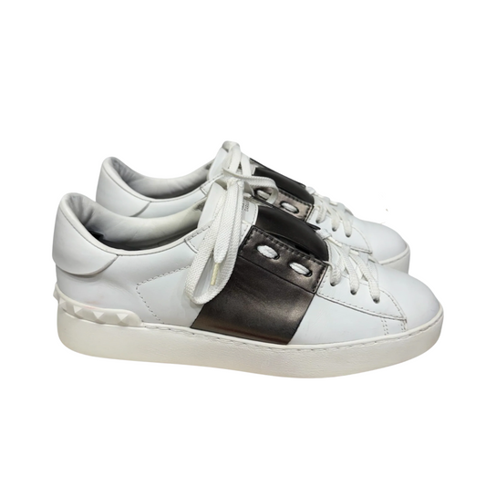 Valentino Garavani Open Sneakers (White Bronze) (Womens)