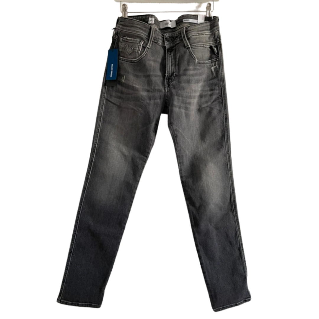 Replay Anbass Slim Fit Jeans (Dark Grey) (New)