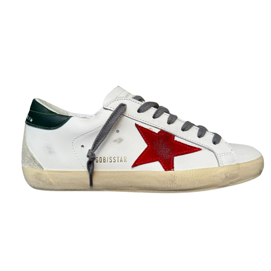 Golden Goose Superstar Sneakers (White Red) (New)