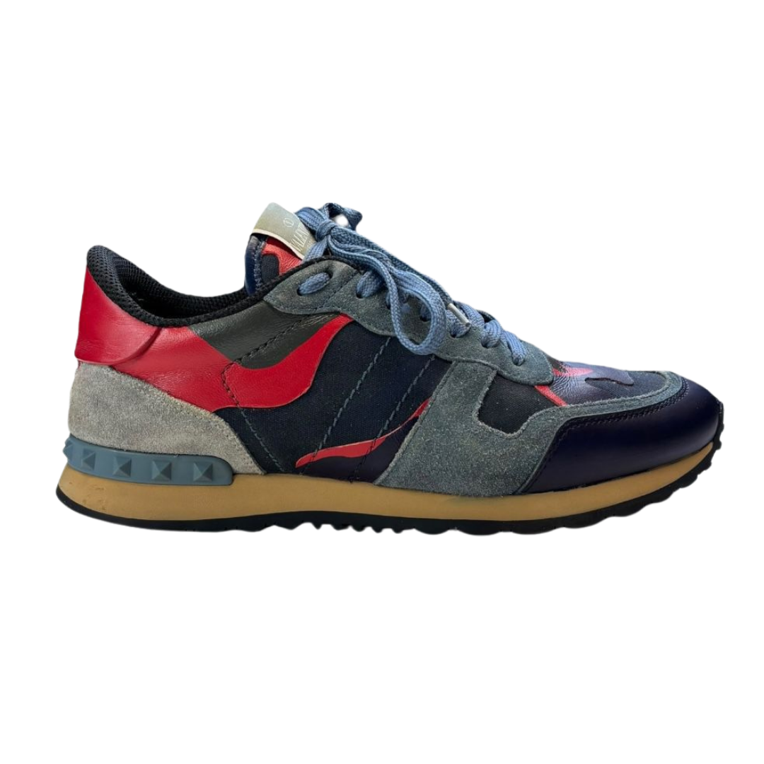 Valentino Garavani Rockrunner Sneakers (Navy)