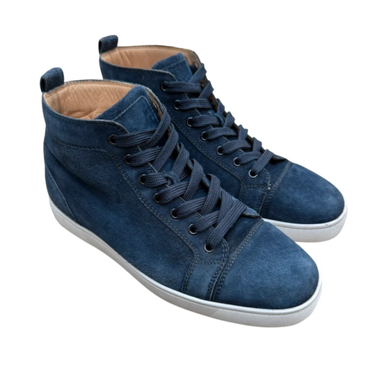 Christian Louboutin Louis High Top Sneakers (Navy)