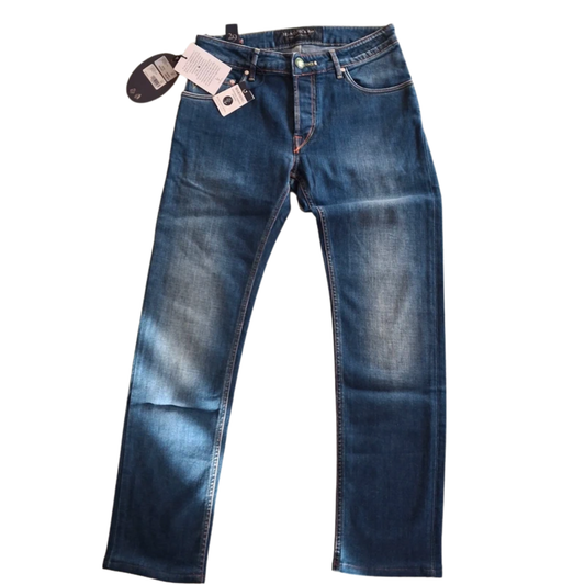 Handpicked Orvieto Slim Fit Jeans (Navy) (New)