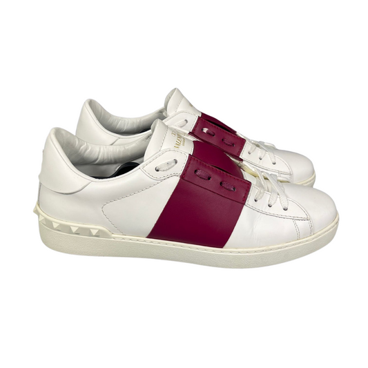 Valentino Garavani Open Sneakers (White Red)