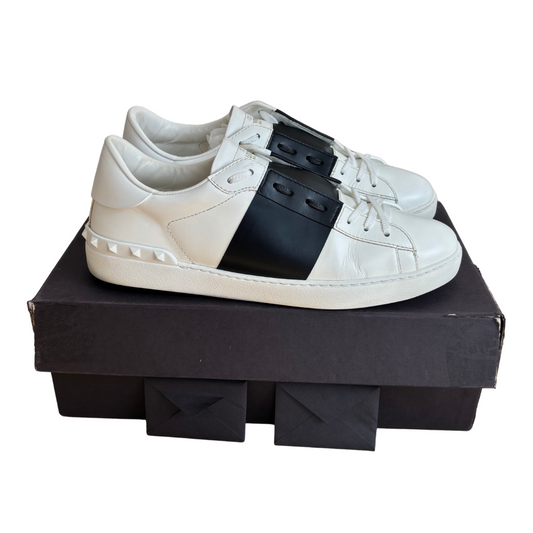 Valentino Garavani Open Sneakers (White Black)