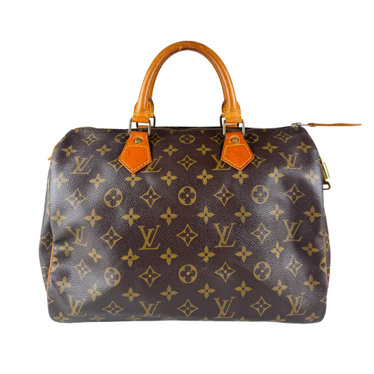 Louis Vuitton Speedy 30 Monogram Handbag (Brown) (Vintage)
