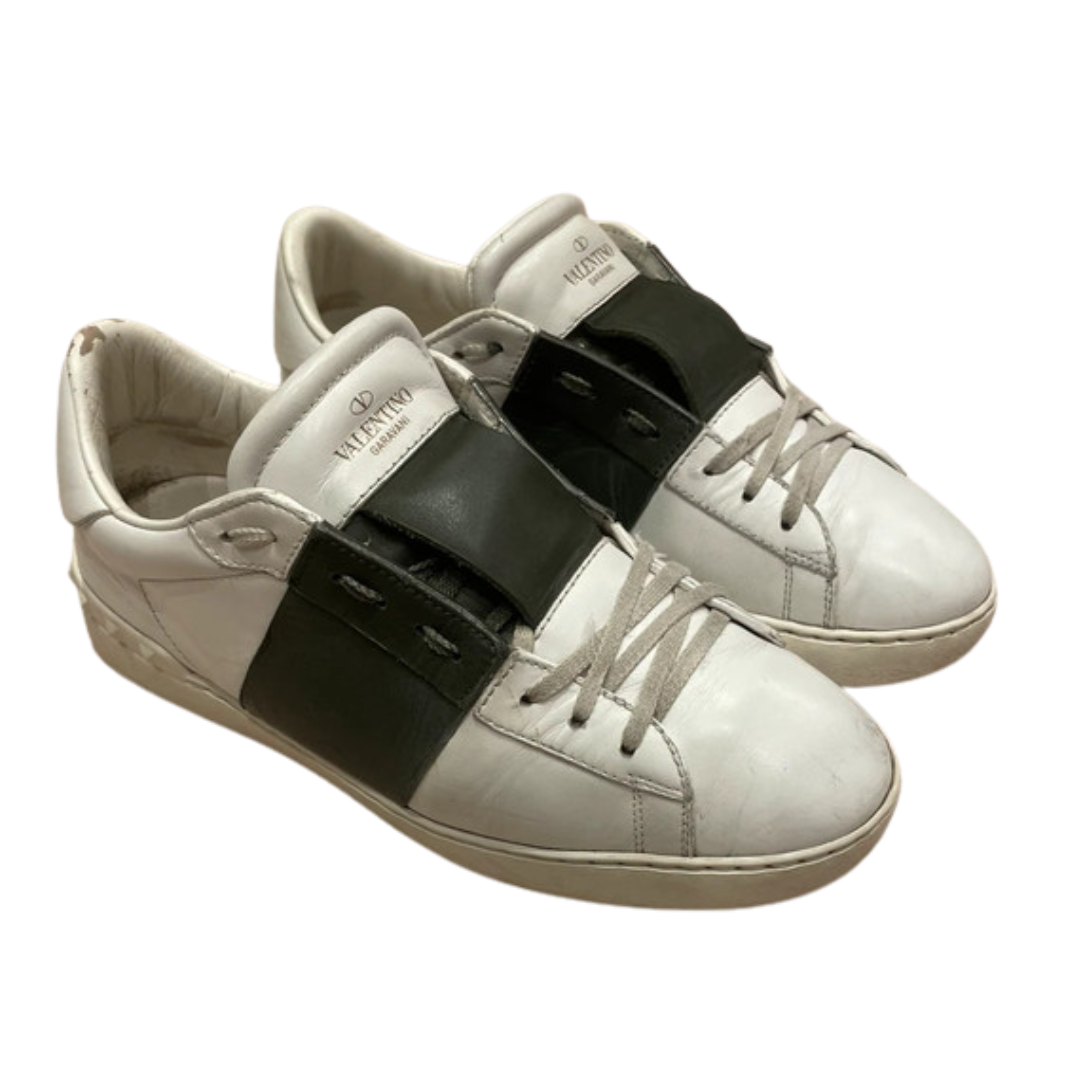 Valentino Garavani Open Sneakers (White, Black)