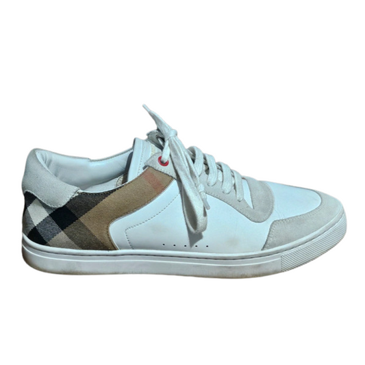 Burberry Checkered Low Sneakers (White)
