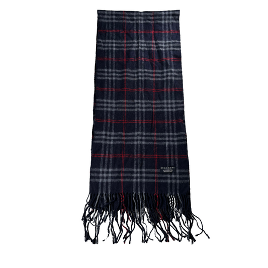 Burberry Scarf (Navy) (Vintage)