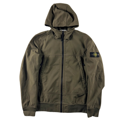 Stone Island Soft Shell Jacket (Khaki)