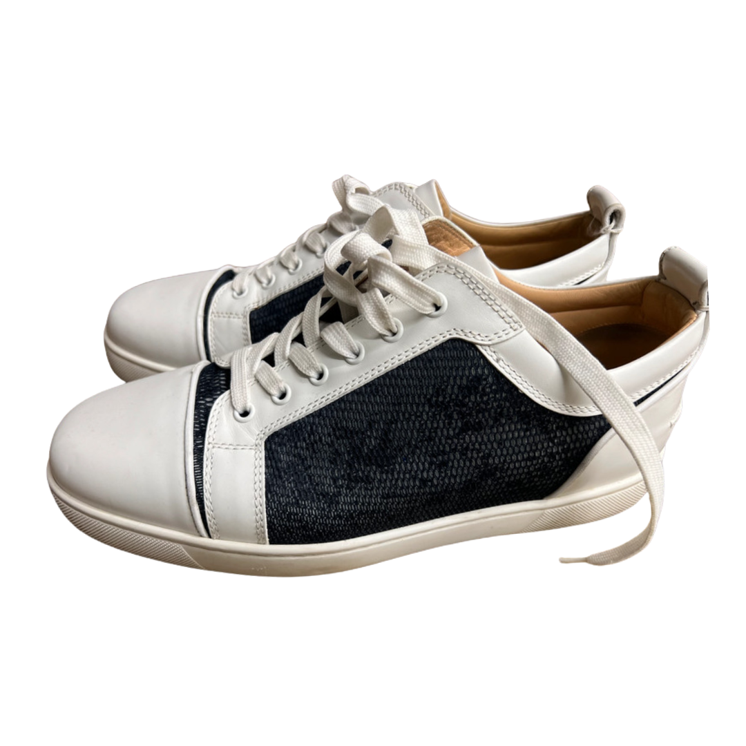 Christian Louboutin Louis Junior Sneakers (White Black)