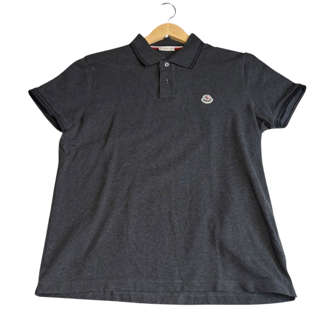 Moncler Maglia Polo Shirt (Dark Grey)