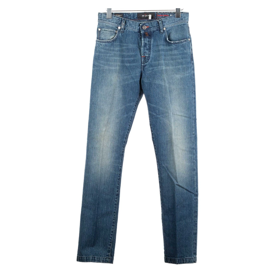 Kiton Napoli Slim Fit Limited Edition Jeans (Blue) (New) (Pair 07/12)